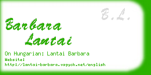 barbara lantai business card